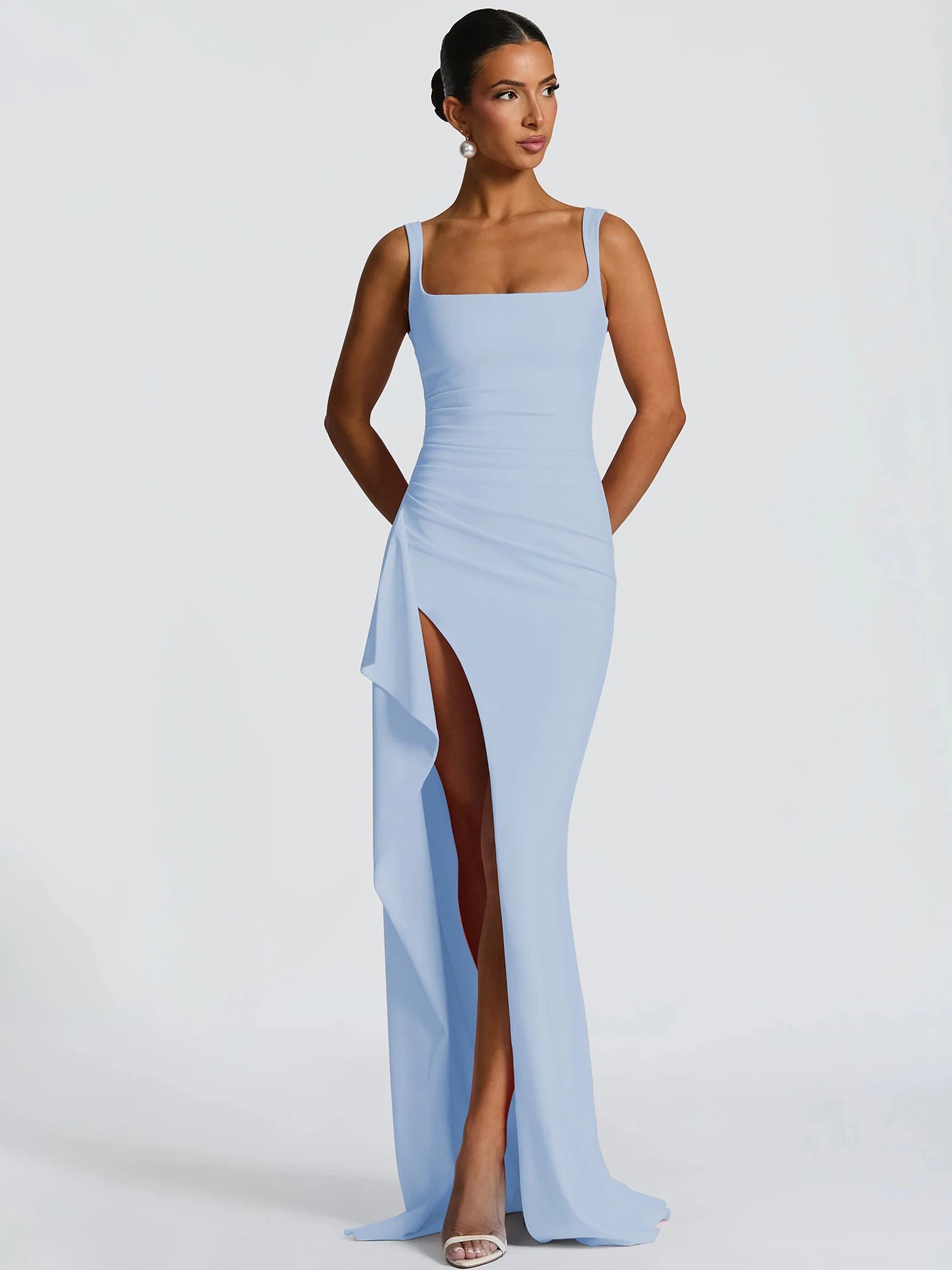 HugCitar Maxi Dress — Sky Blue